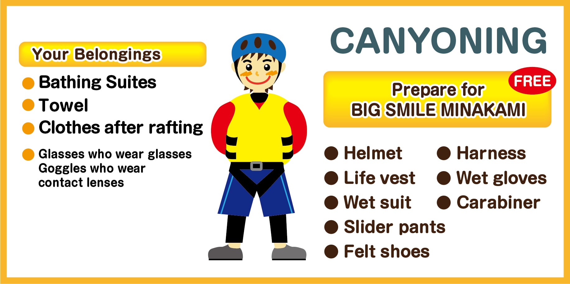 Canyoning clothes